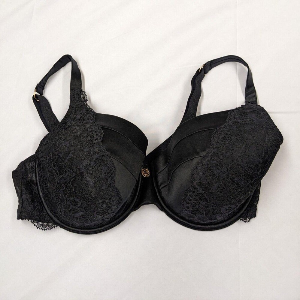 M&S Full Cup Silhouette Bra Black Size 36C