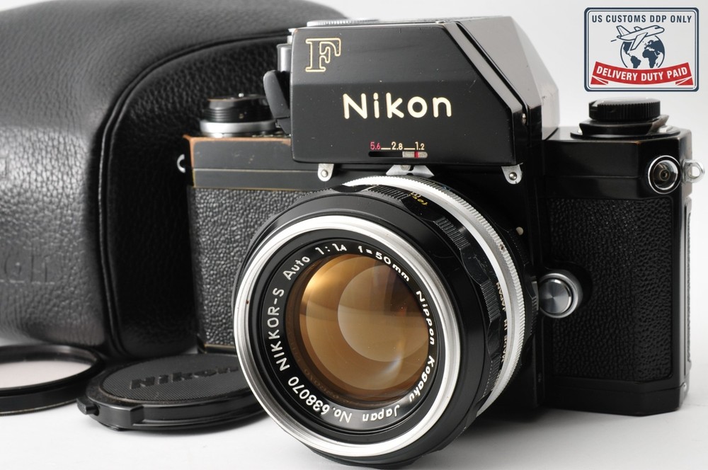 Black [ N MINT /Case ] Nikon F FTN Photomic Non Ai Nikkor S Auto 50mm f1.4 JAPAN