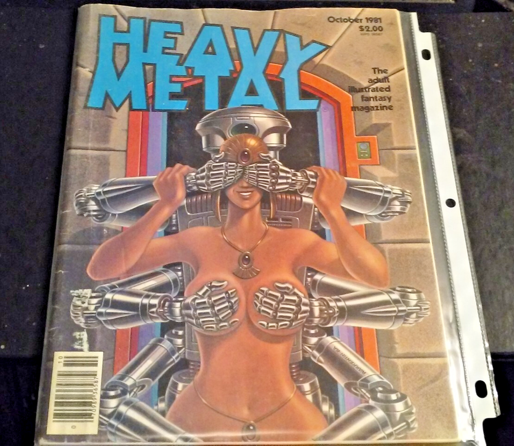 Heavy Metal Magazine Vol 5 Issue 7 October 1981 Vintage Sci-Fi Fantasy