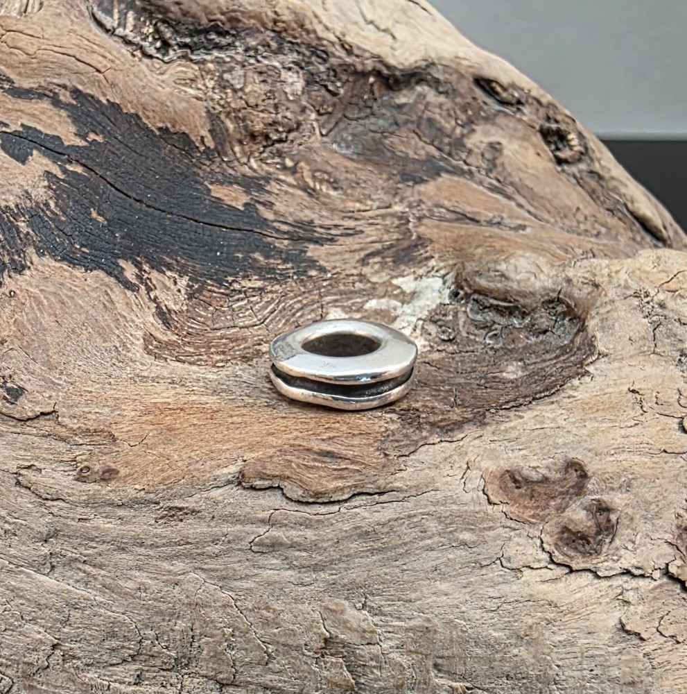 PANDORA Retired 925 ALE Sterling Silver Wavy Spacer Charm