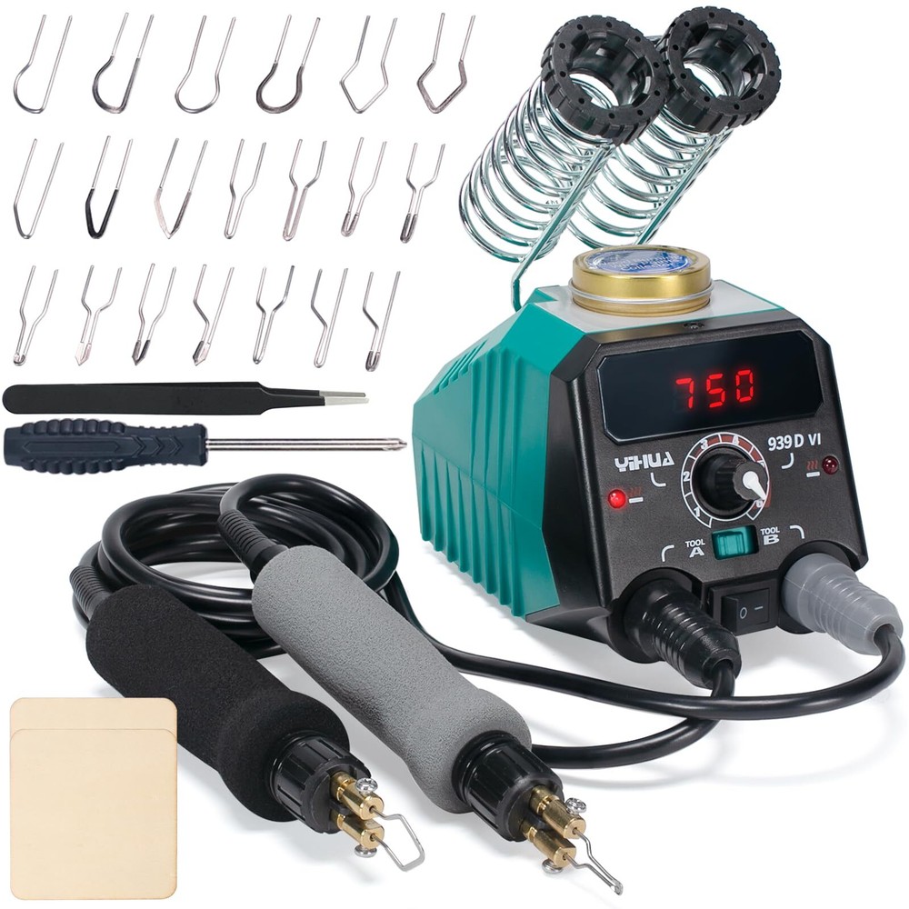 939D-VI двойной ручка дерево горения набор с цифровой дисплей с 20 провода Nibs, Det...