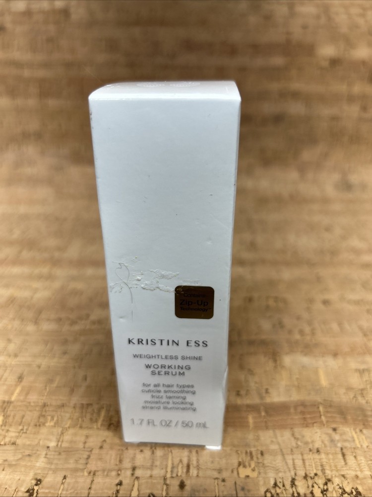 Kristin Ess Hair Weightless Shine Working Serum Tame Frizz All Hair 1.7 oz/50 ml