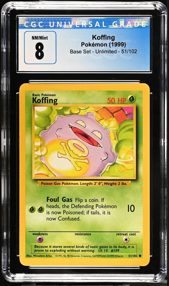 Koffing 051/102 Base Set Pokemon TCG Regular Holo Rare
