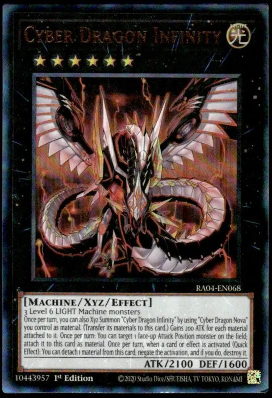 Cyber Dragon Infinity 1st Ed NM English YuGiOh PUR QCSR