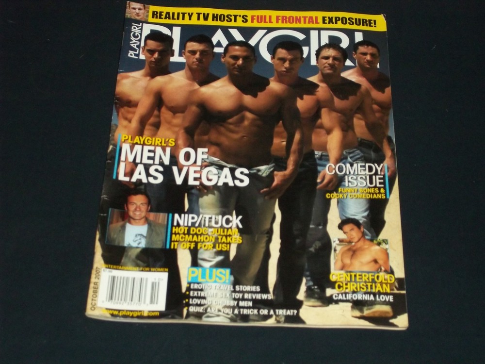 2007 October Playgirl Magazine - Men Of Las Vegas Front Cover - H 4243