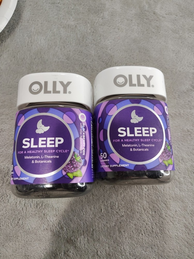 Olly Sleep Gummies with Melatonin and L-Theanine Blackberry Zen 50ct