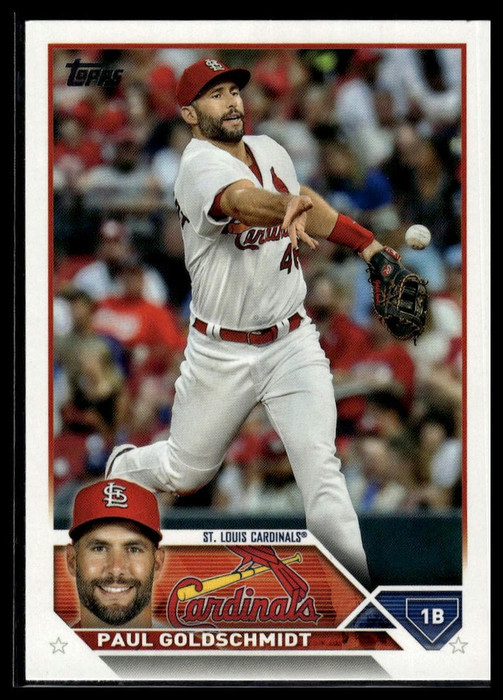 2023 Topps Baseball Card #100 Paul Goldschmidt St Louis Cardinals