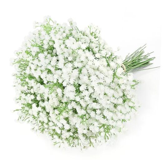 30 PCS Babys Breath Artificial Flowers Fake Babys Breath Flowers 30pcs 30white