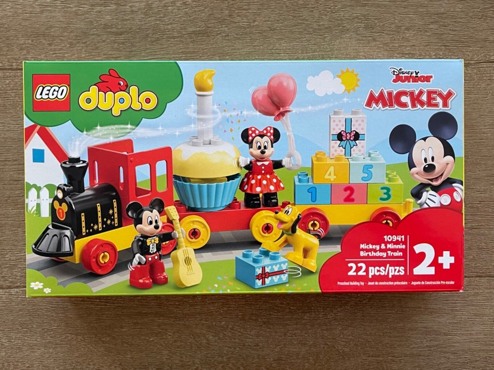 LEGO DUPLO Disney Mickey & Minnie Birthday Train 10941 New Sealed Toy Set
