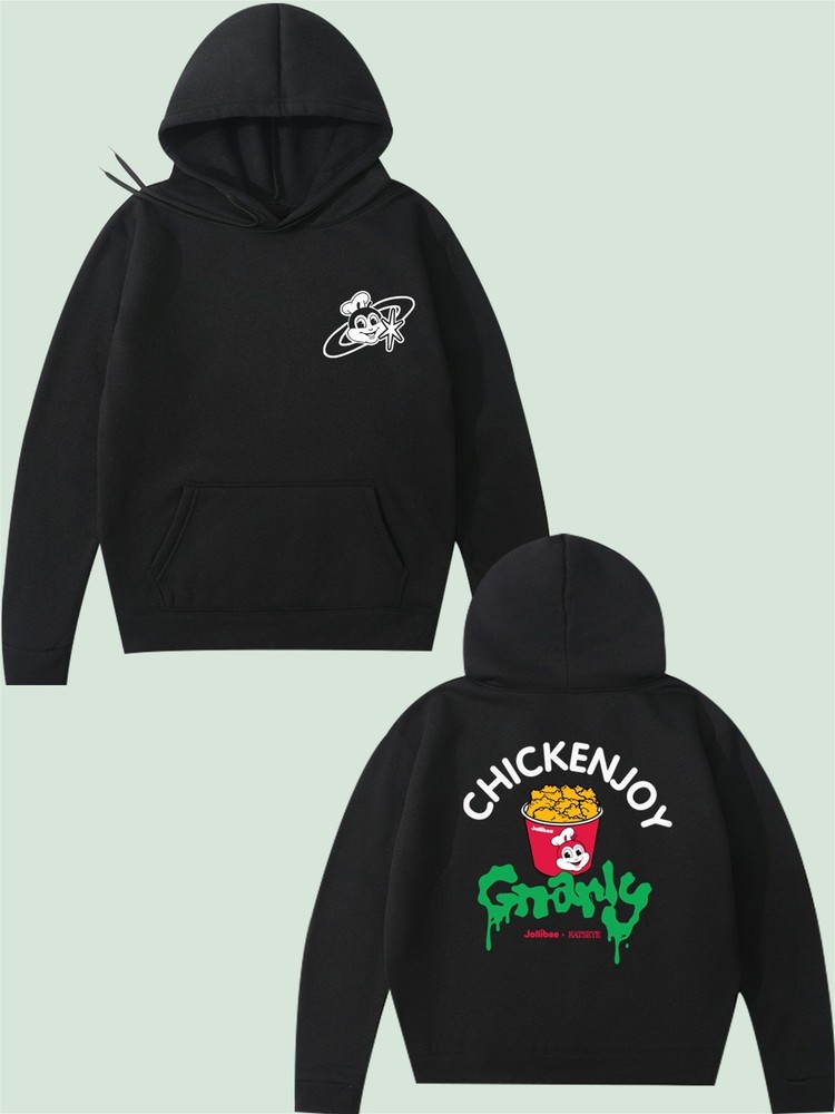 Katseye Merch Gnarly Logo Print Hoodie - Retro Hip Hop Streetwear Oversized Hood