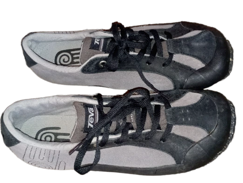 Teva 6066 Womens  Athletic Outdoor Hiking Climbing Shoes 4 gray black