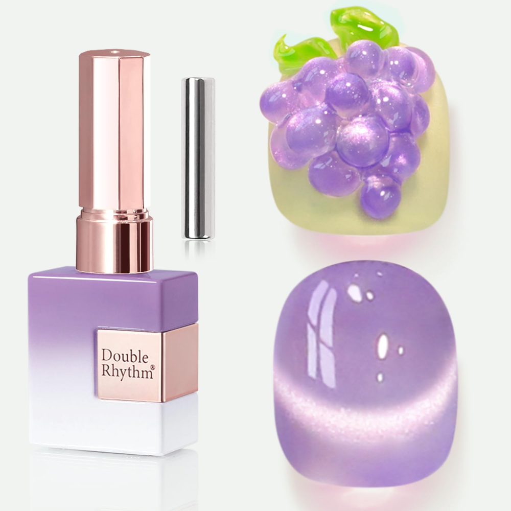 0.5 OZ Cat Eye Gel Polish with Magnet 15ML Holographic Glitter Shimmer Transluce