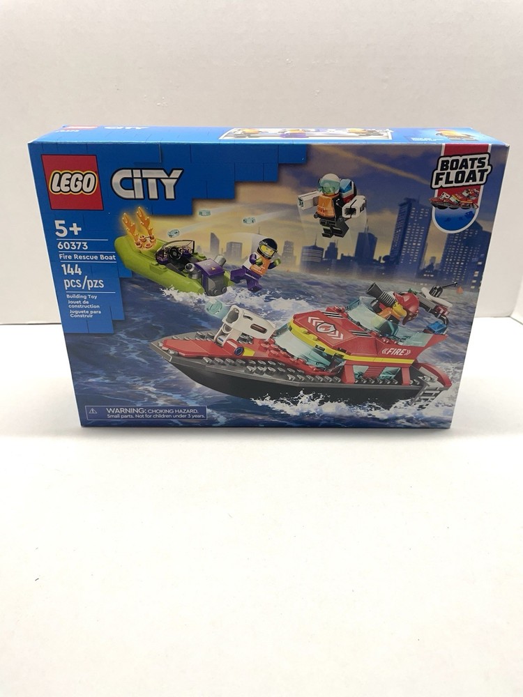 LEGO CITY: Fire Rescue Boat (60373) NIB Sealed Set