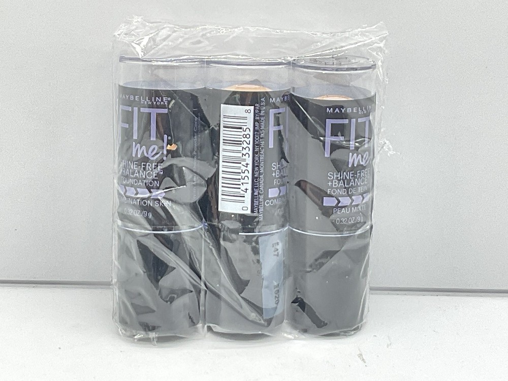 3-Pack Maybelline Fit Me Matte Poreless Foundation in Classic Ivory 120