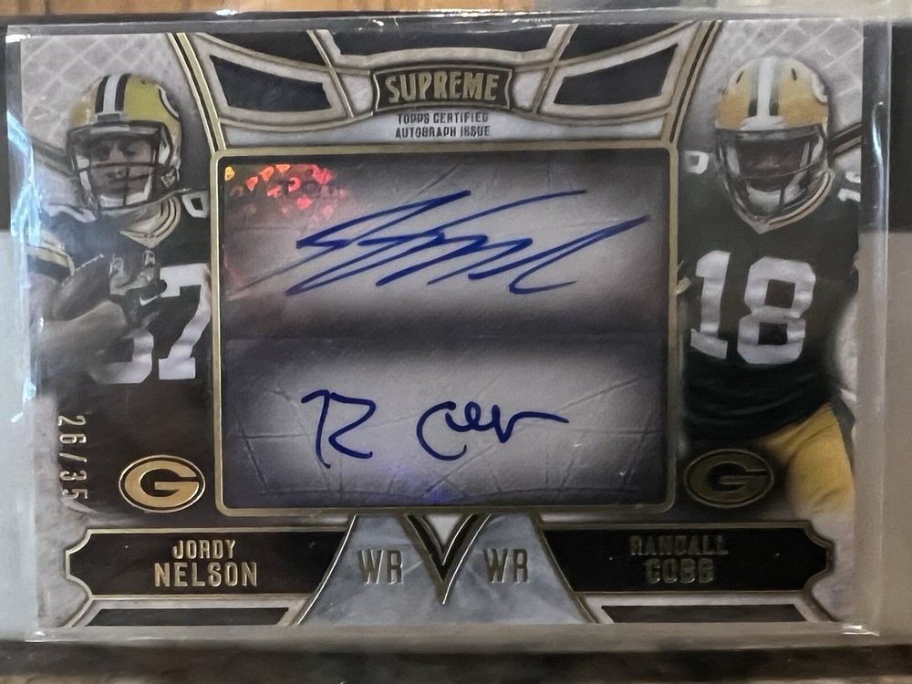 2015 Topps Supreme Randall Cobb/Jordy Nelson Dual Auto /35 Packers