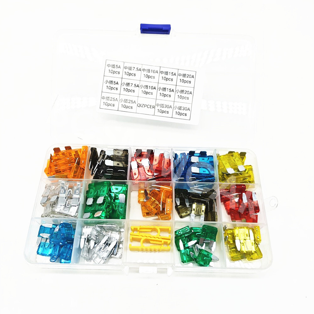 140X Car Blade Fuse Assortment Assorted Kit Blade Set Auto Truck Automotive Boat