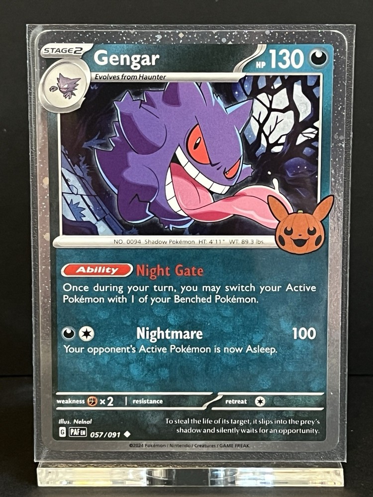2024 Pokemon TCG Gengar Cosmos Holo Trick or Trade Promo 057/091 Near Mint