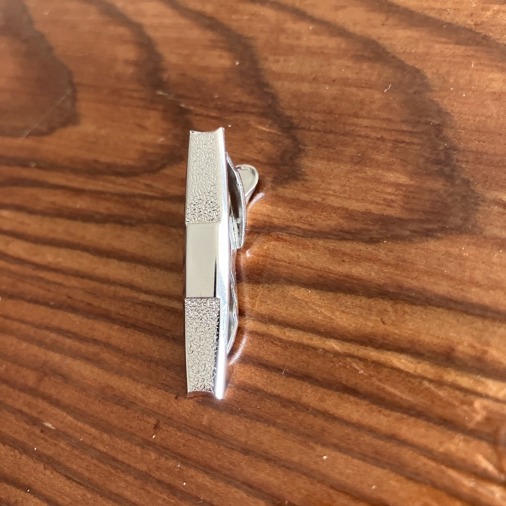 Hickok Silver Tone Vintage Tie Bar Clip