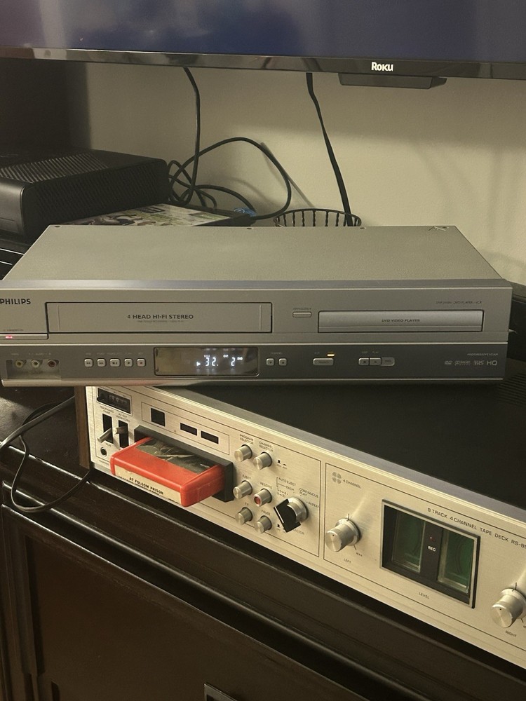 Philips DVP3150V DVD VCR Combo Player Tested Works Without Remote