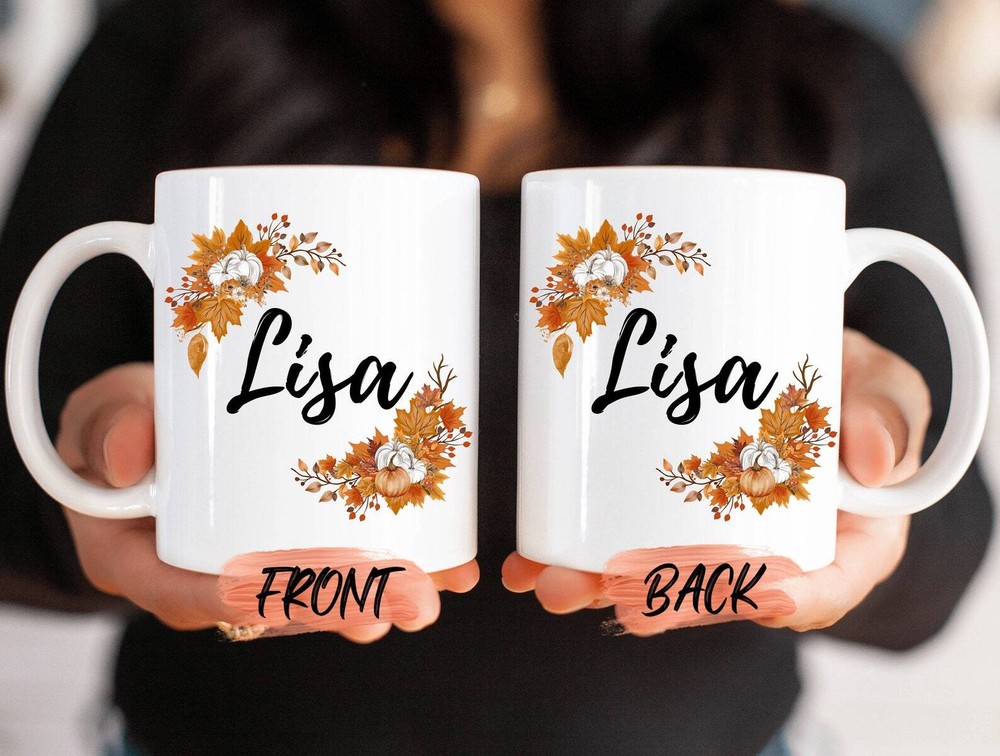 Personalized Fall Mug Fall Pumpkin Mug For Fall Lovers’ Thanksgiving Gift Fall