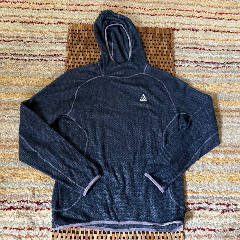 Nike ACG Wolf Tree Pullover Tech Fleece Hoodie Hoody Purple Men's Medium M