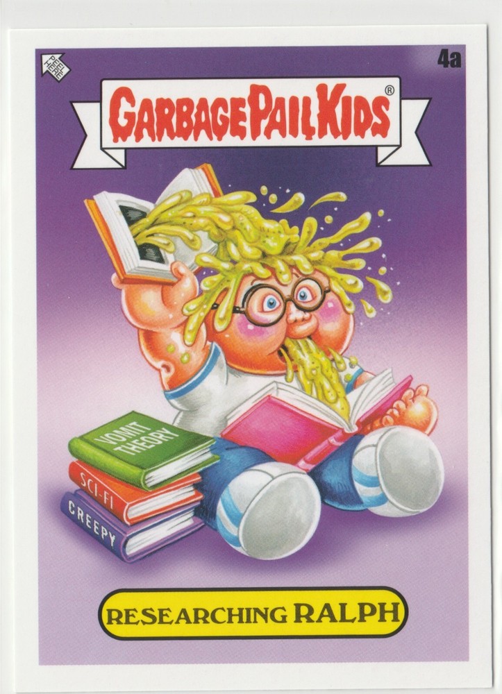 Ralph 4a Garbage Pail Kids GPK 2022 Book Worms Trading Card