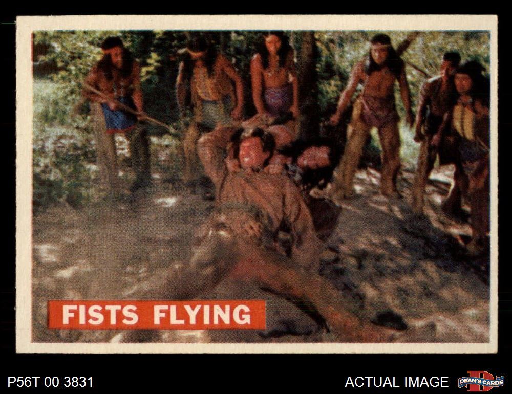 1956 Topps Davy Crockett Orange Back #31 Fists Flying  5 - EX