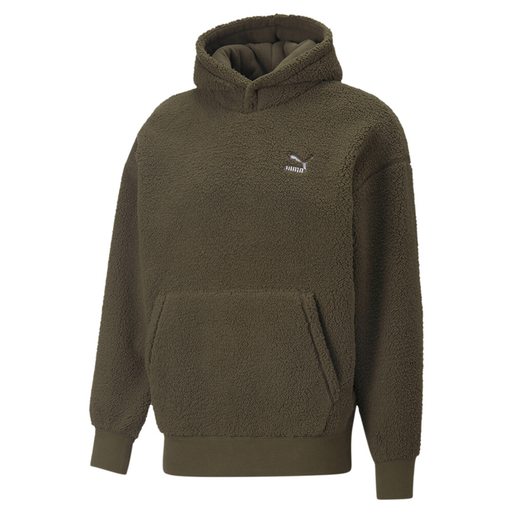 Puma Classics Sherpa Pullover Hoodie Mens Size S   53560762