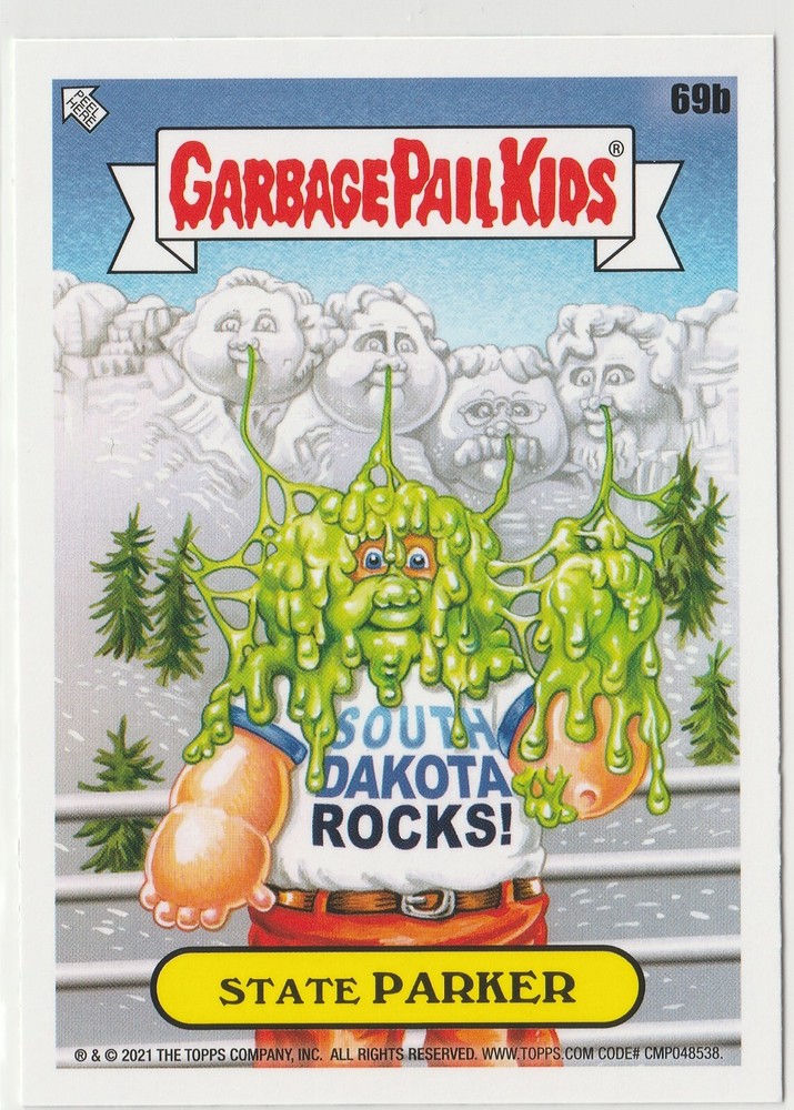 State Parker #69b Garbage Pail Kids GPK 2021 Vacation Series Card