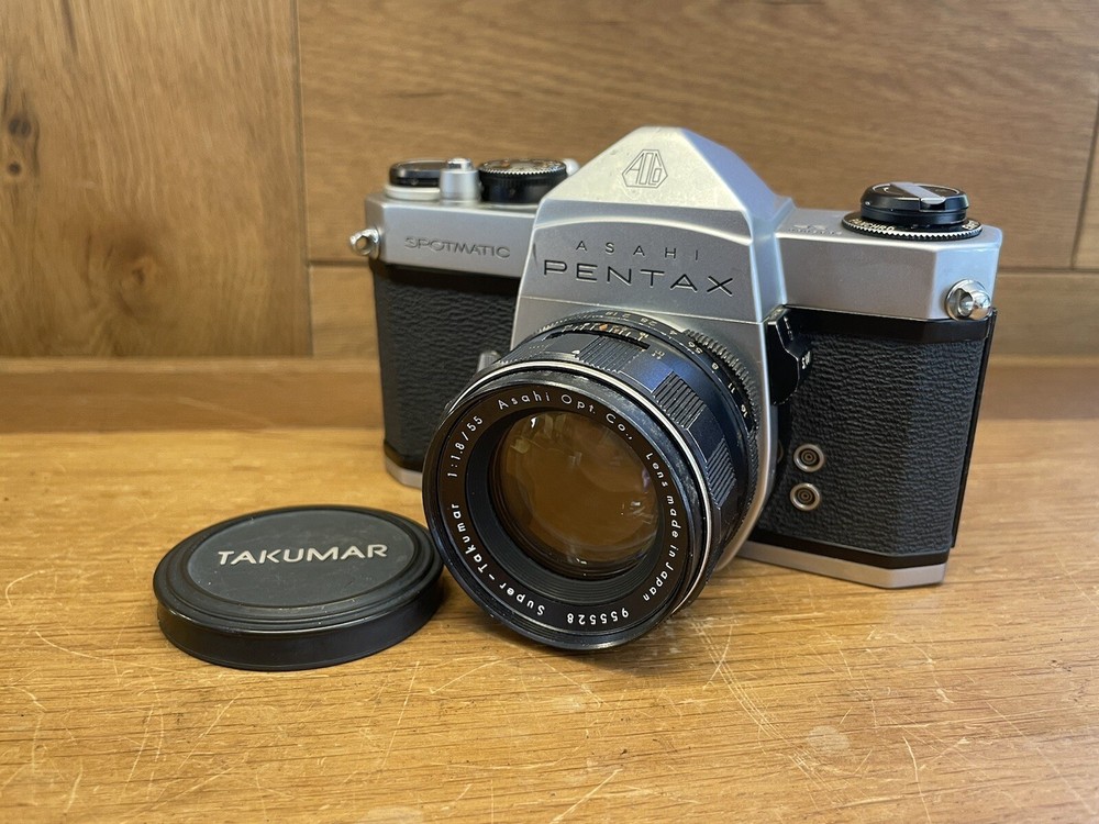 *Near Mint ++* Pentax Spotmatic SP Camera Super Takumar 55mm F/1.8 Early Model