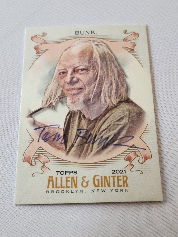 Garbage Pail Kids Topps Allen GINTER  2021 Signed By Tom Bunk
