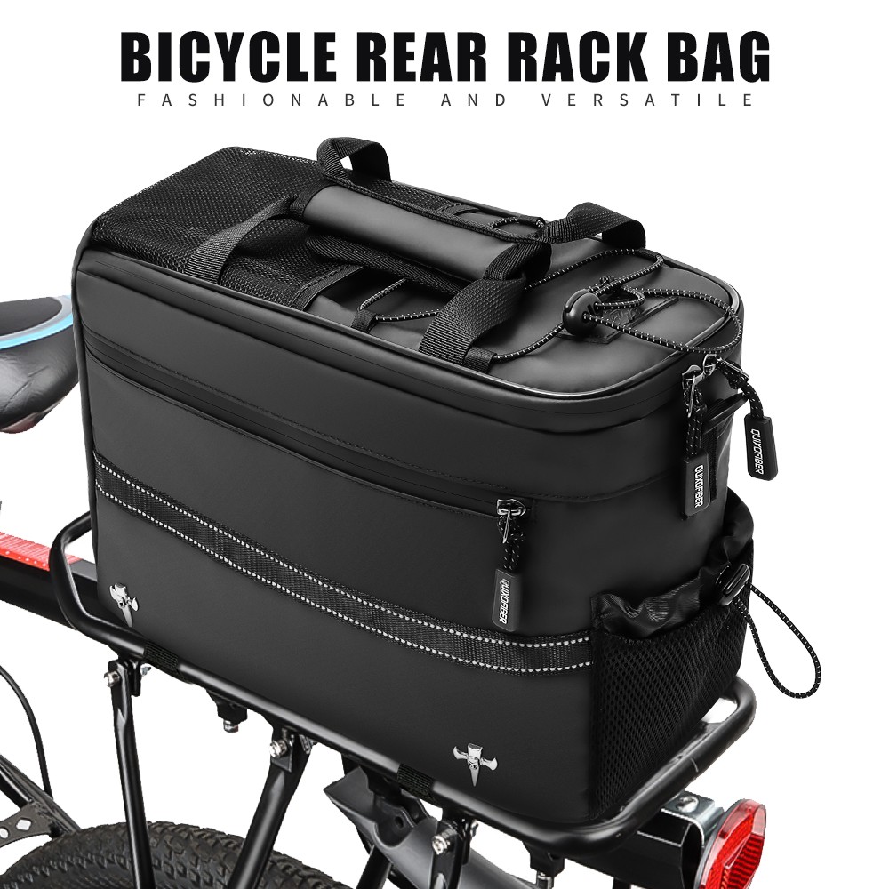 Bike Rack Bag Motorcycle Storage Trunk Rear Rack Bag For E bike Bicycle