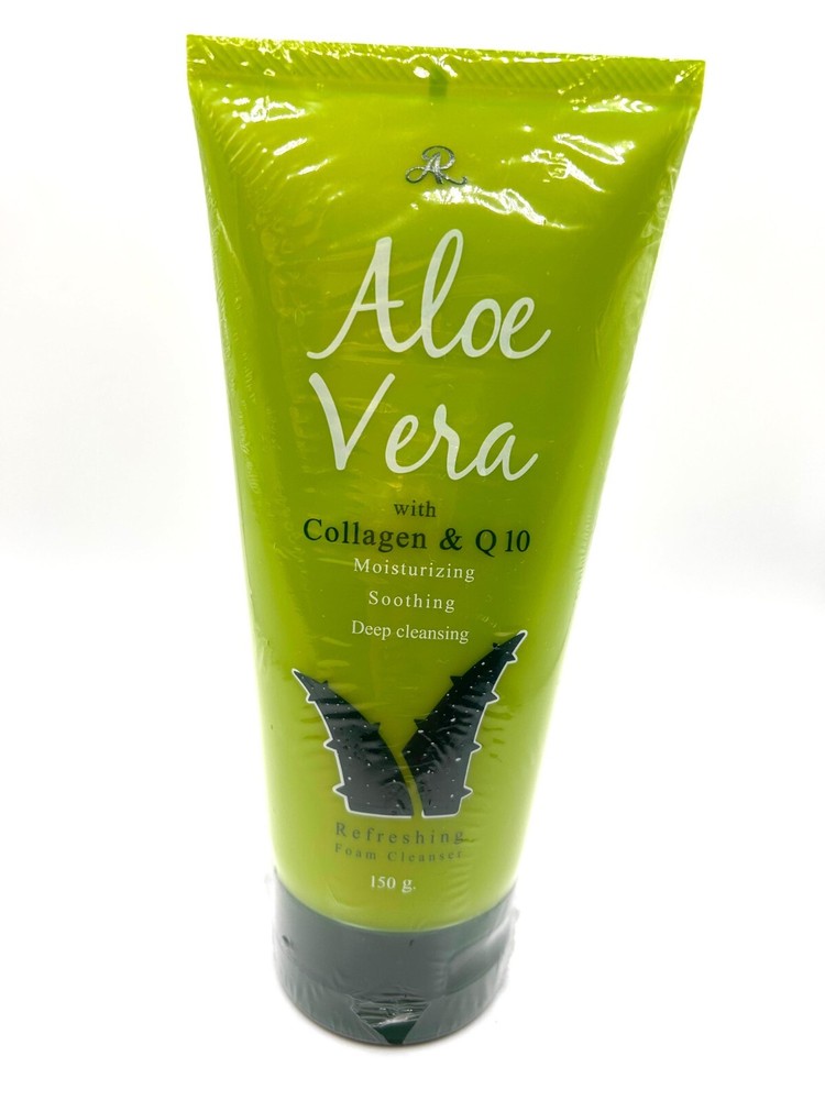 Aloe Vera Collagen Foam Cleanser with Q10 for Acne and Oil Control