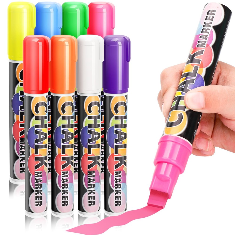 Car Window Markers for Auto Glass Washable - Liquid Window Chalk Markers Pen ...