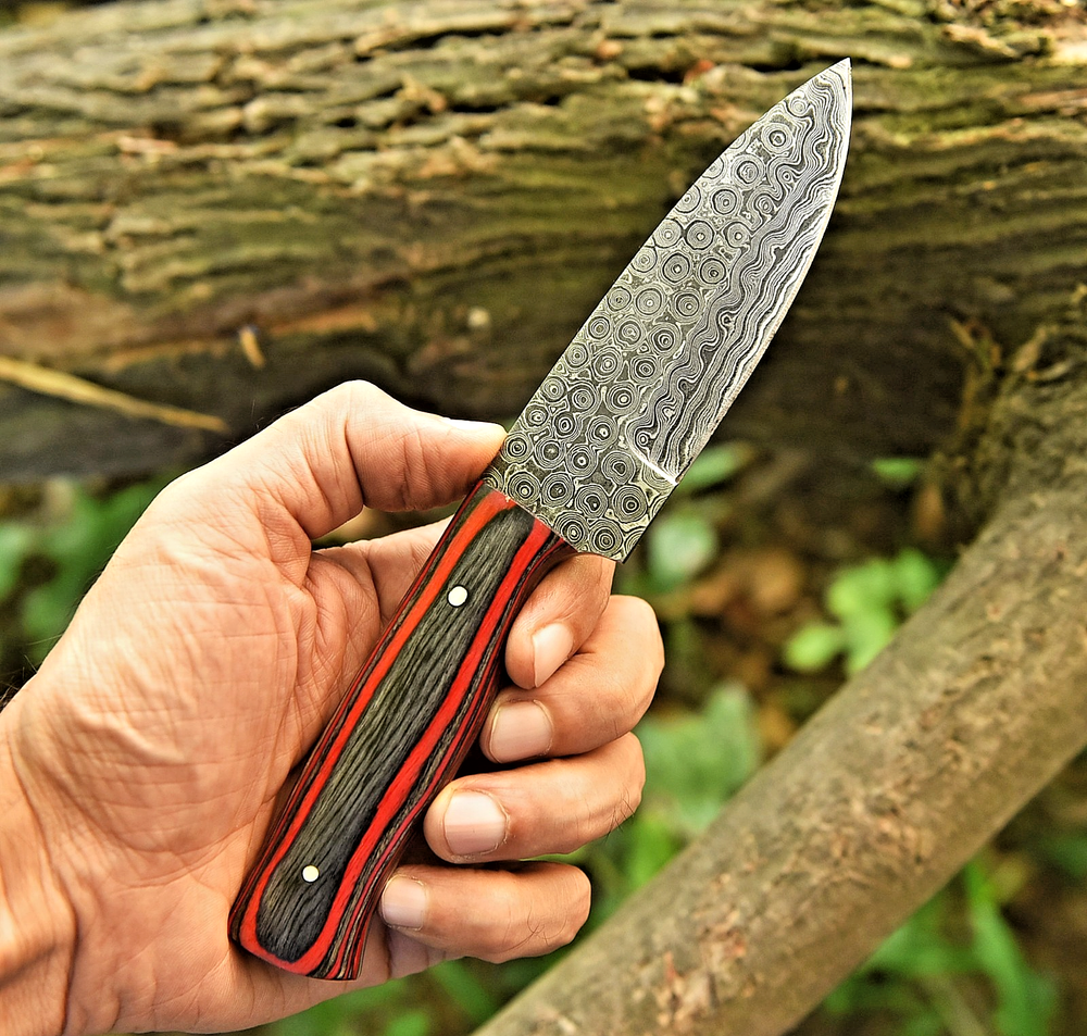 Custom Hand Made Forged Damascus Steel Hunting Knife Survival Bushcraft  2971