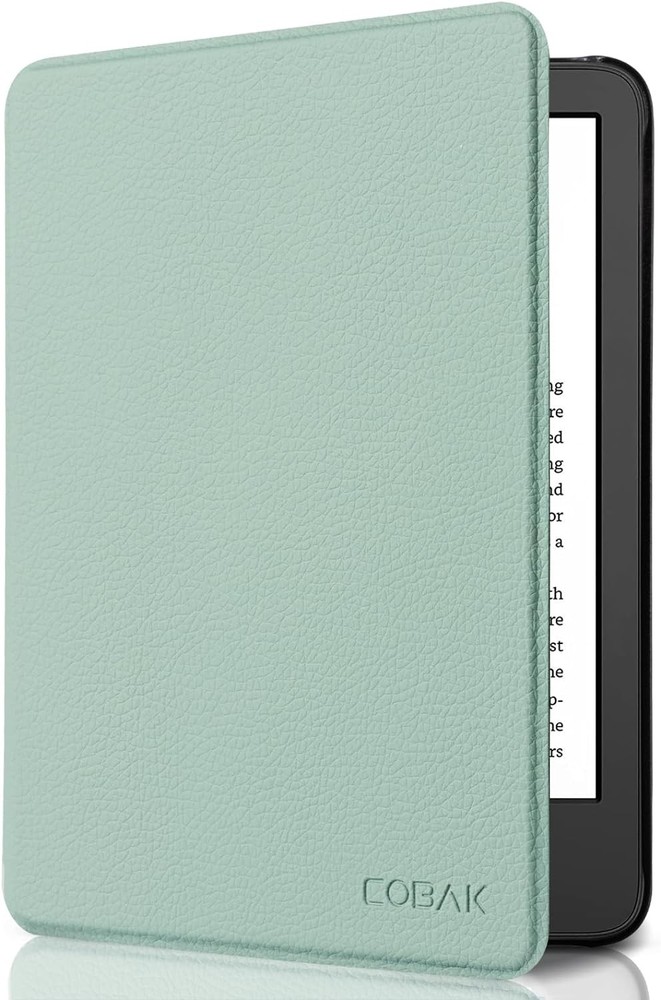 Durable Sage PU CoBak Case for 6-Inch Kindle 2024 & 2022 (11th Gen)