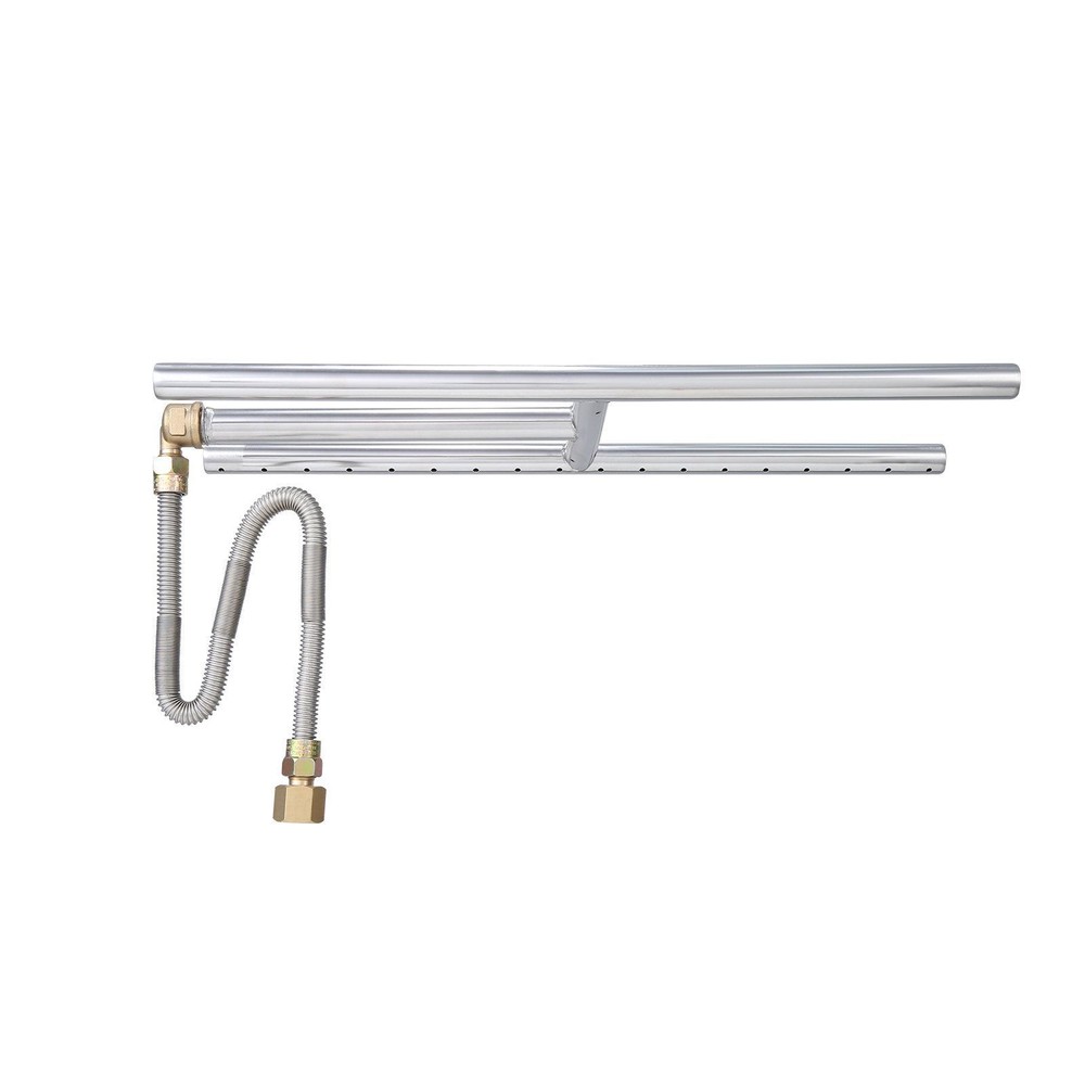 6x18in Drop-in Fire Pit Pan Rectangular Fire Pit Burner Propane Gas Fire Pan