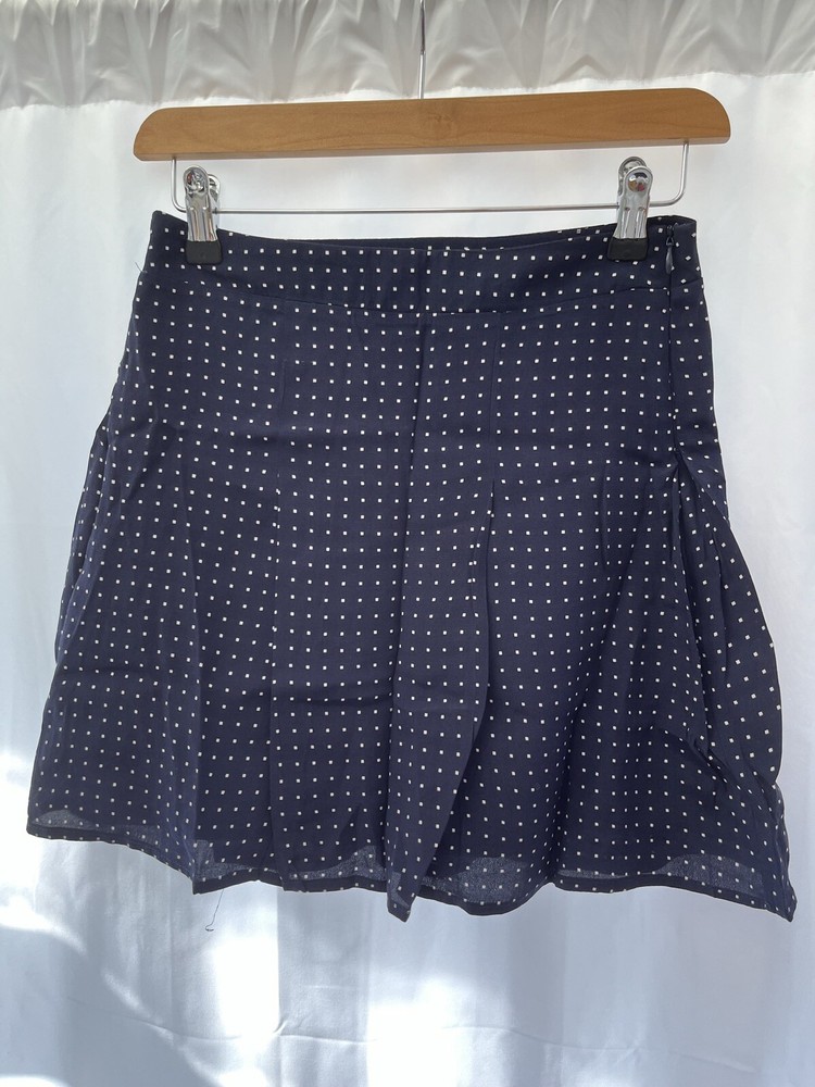 Forever 21 Women's Navy Blue Viscose Mini Skirt Size XS
