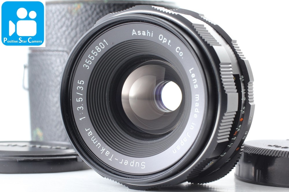 🎦w/Case[N MINT] Pentax Asahi Super Takumar 35mm F3.5 Wide Angle Lens From JAPAN