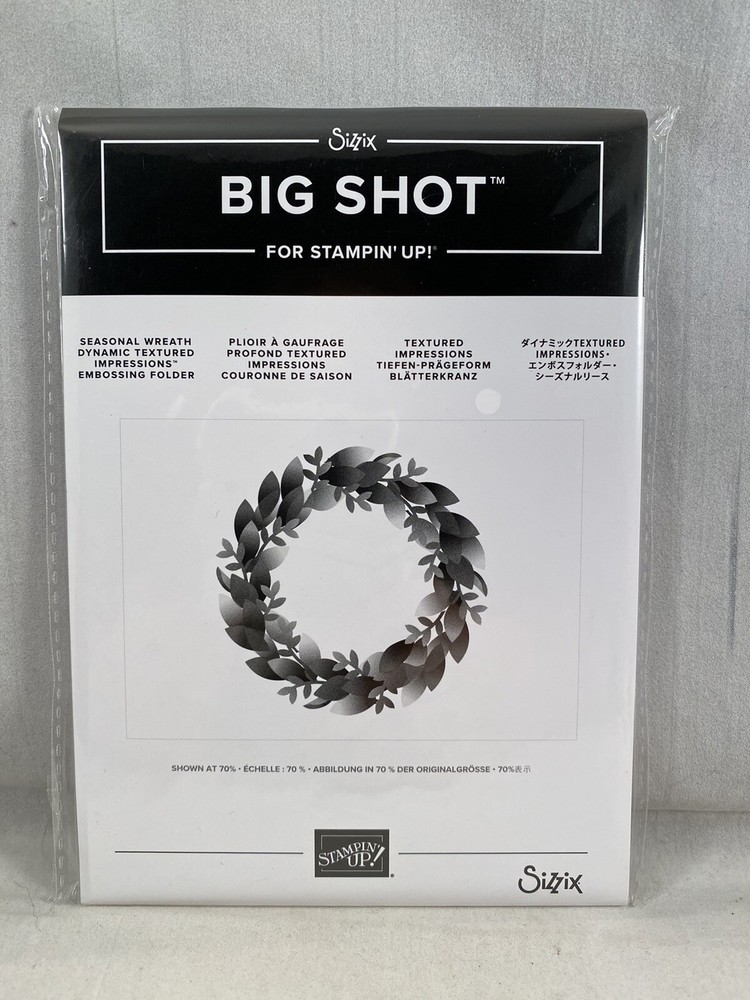 SEASONAL WREATH Dynamic Embossing Folder Stampin Up New Christmas-image