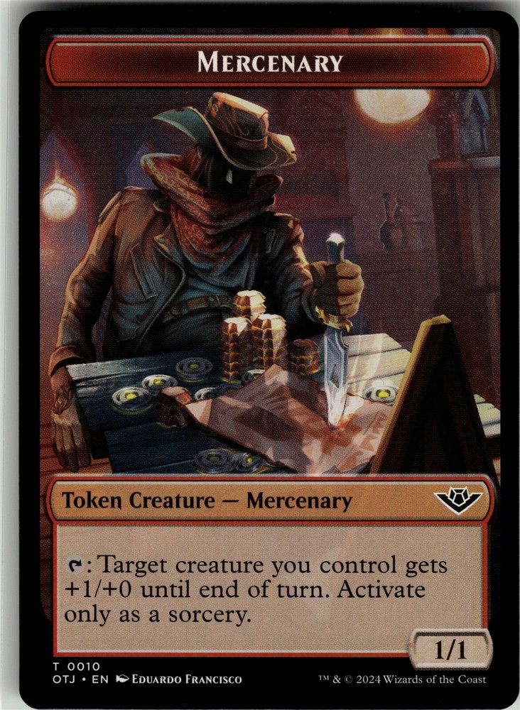 MERCENARY // PLOT DOUBLE-SIDE Outlaws of Thunder Junction #10//20 OTJ(NM+)(MTG)