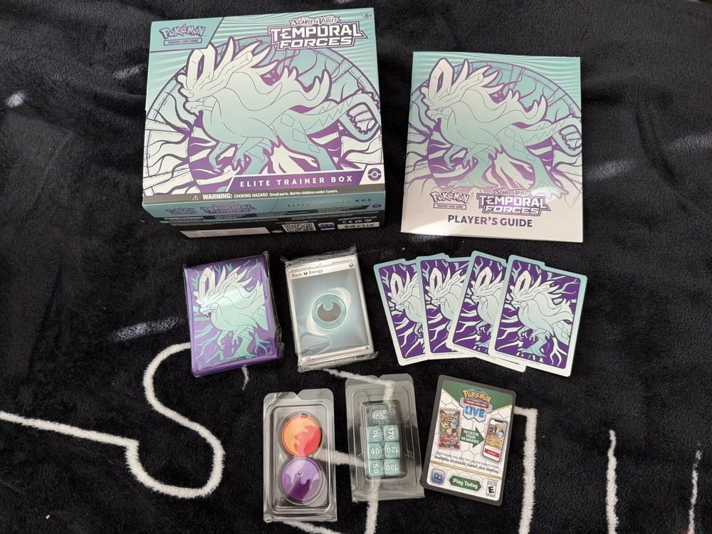 Pokemon EMPTY Temporal Forces ETB wt accessories! Storage for cards❗️NO PACKS❗️