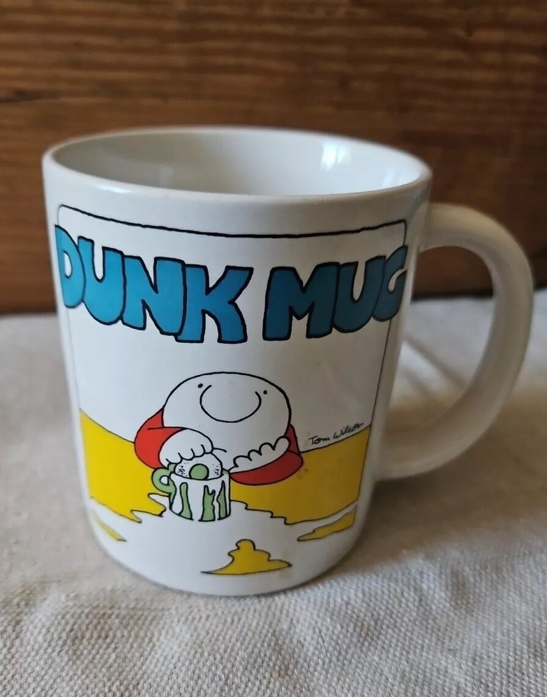 Vintage 1980 Ziggy Dunk Mug Coffee Mug Cup Tom Wilson Universal Press Cleveland