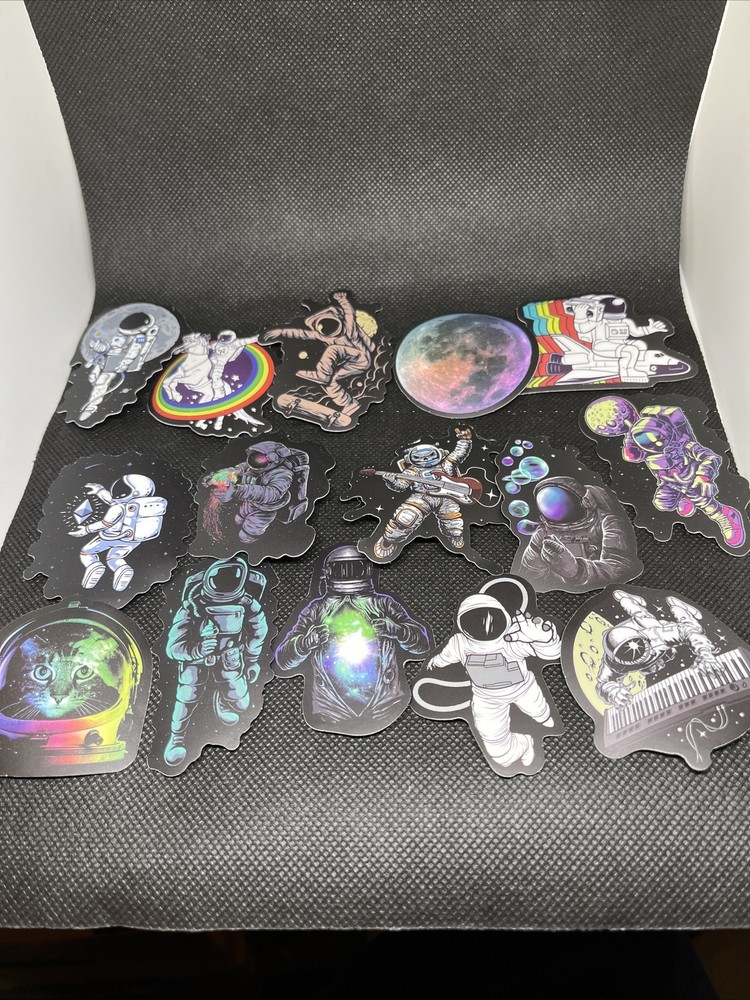 50PCS Outer Space Sticker UFO Alien Computer Stickers Astronaut Rocket  WsY_in