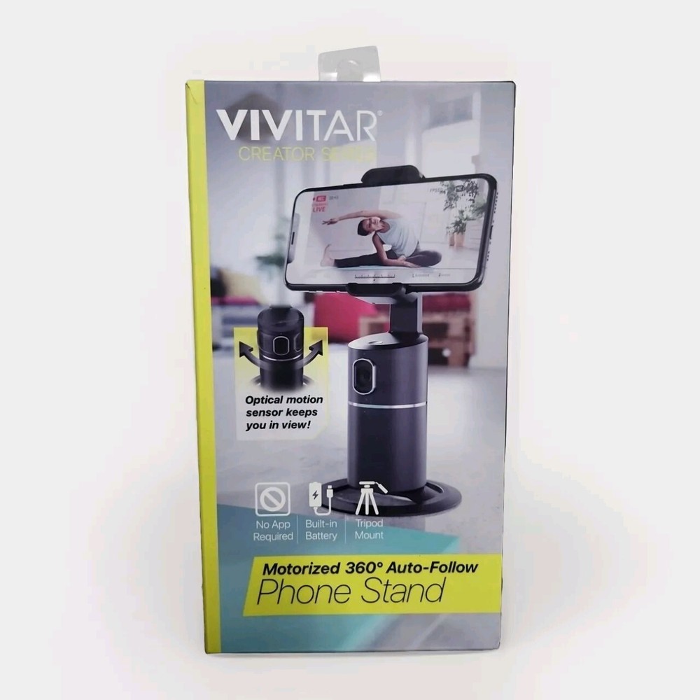 Motorized 360 Degree Auto-Follow Tracking Phone Docking Stand for Smartphone AI