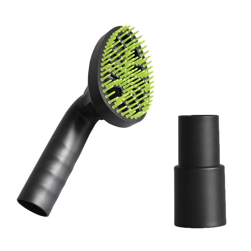 Pet Hair Brush Vacuum Cleaner Nozzle Attachment Grooming Tool W/ Adapter