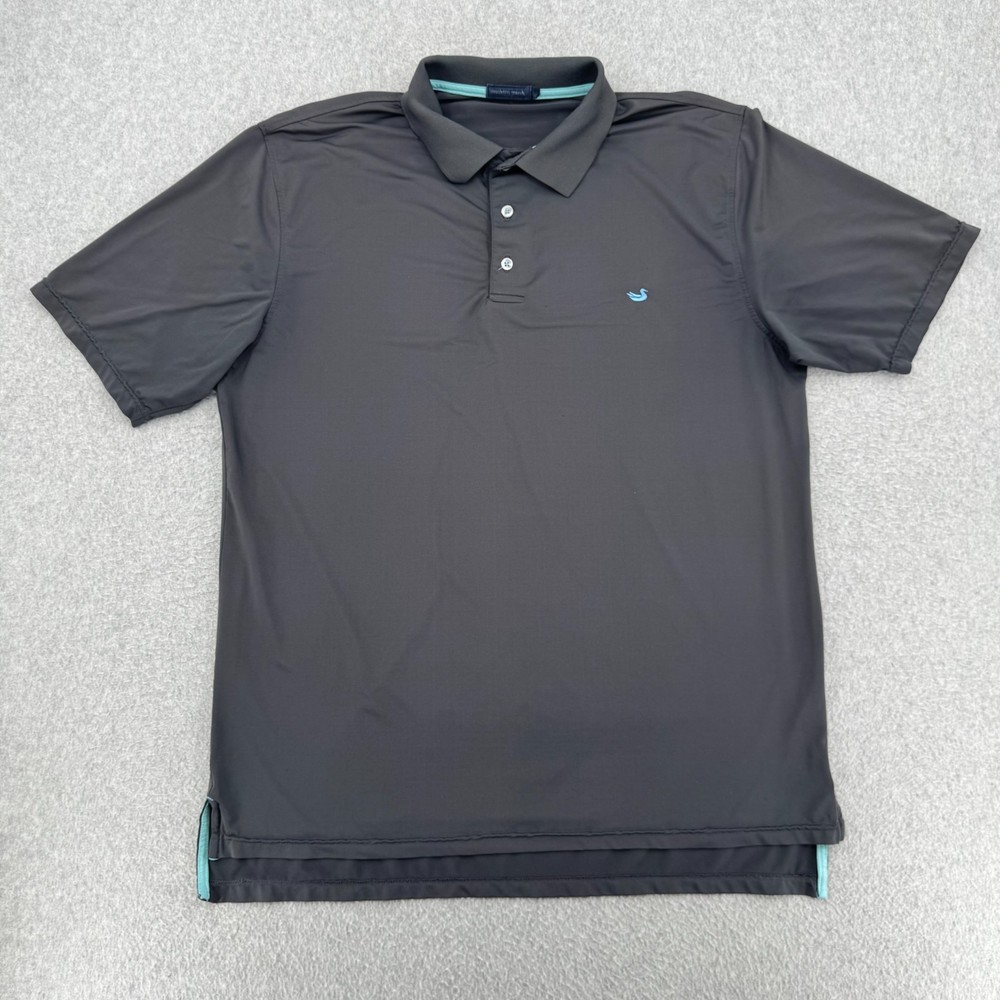 Southern Marsh Shirt Men's Large Gray Short Sleeve Logo Performance Golf Polo