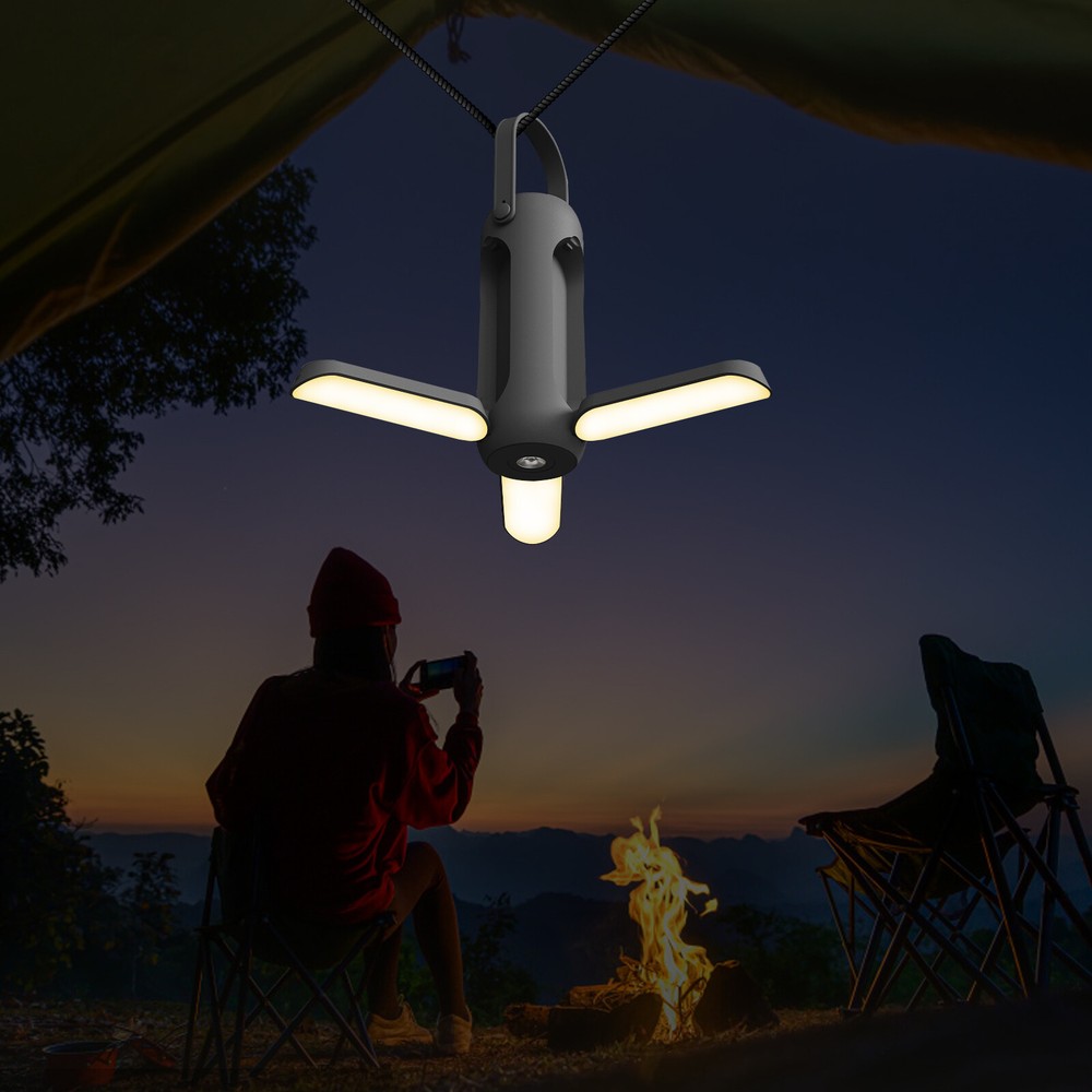 Outdoor Portable Camping Light, Tent Light, USB Charging Hiking Light