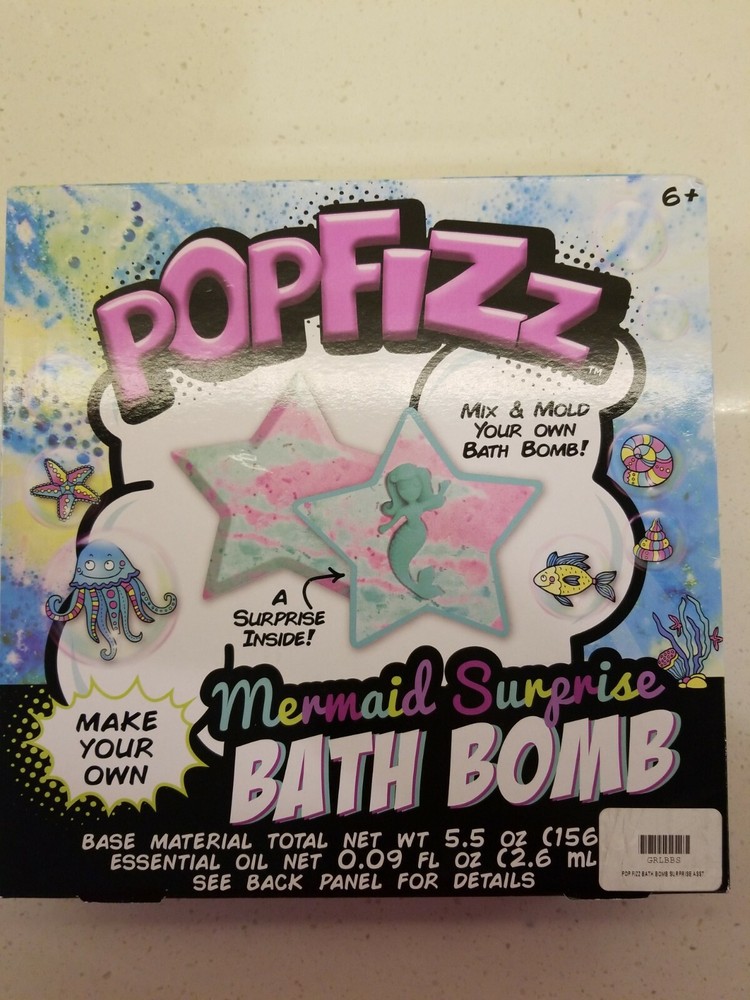 PopFizz Mermaid Surprise Bath Bomb Make Your Own Kit
