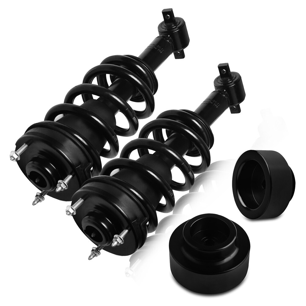 PICKOOR 1.5'' Rear Leveling kit & 2x Front Complete Struts For GMC Yukon XL 1500